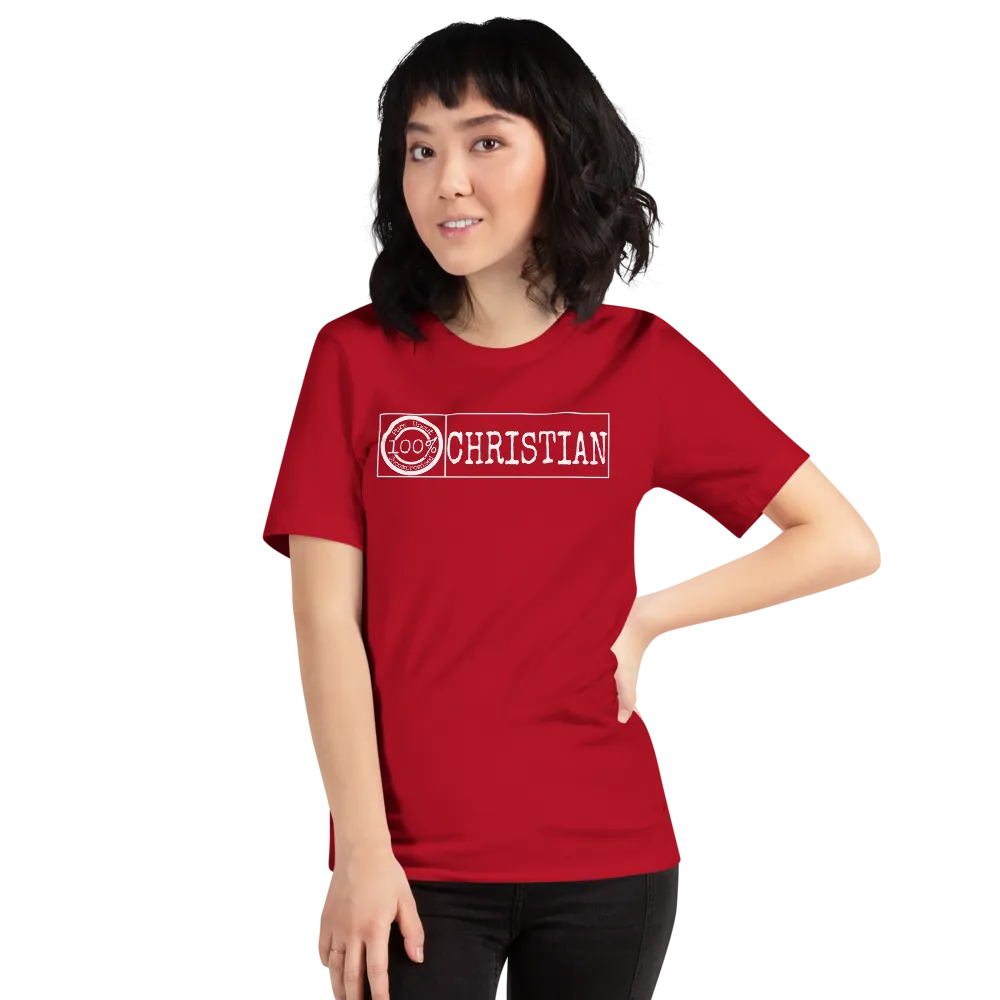 100% Christian Men's/Unisex Tees