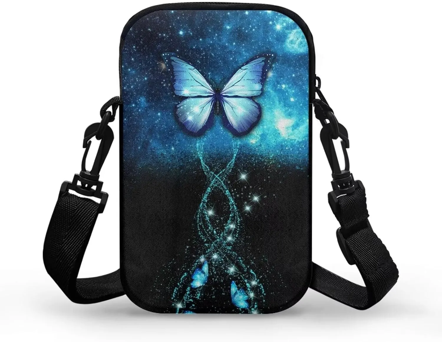 2 Layer Crossbody Bag Travel Sling Bag Zip Satchel Bags Messenger Handbags for Women Men