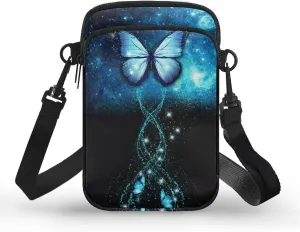 2 Layer Crossbody Bag Travel Sling Bag Zip Satchel Bags Messenger Handbags for Women Men