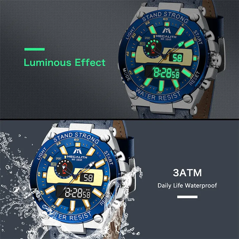 8230M | Quartz Men Watch | Leather Band