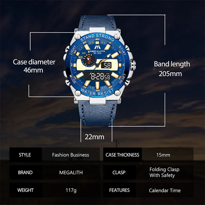 8230M | Quartz Men Watch | Leather Band