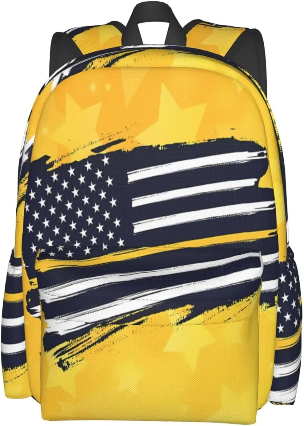 911 Dispatcher American Flag Stars Casual Backpacks Large Travel Backpack Laptop Rucksack Sports Daypack Adjustable Strap Bag for Camping Hiking