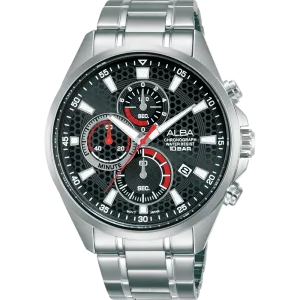 Alba Prestige Sports Chronograph Black Dial Mens Watch AM3875X