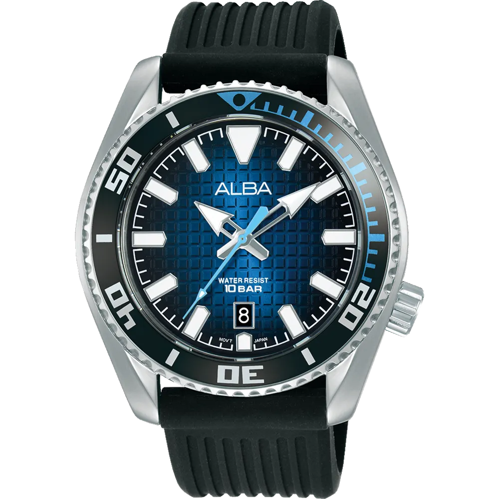 Alba Sports Analogue Black Dial Mens Watch AS9P09X