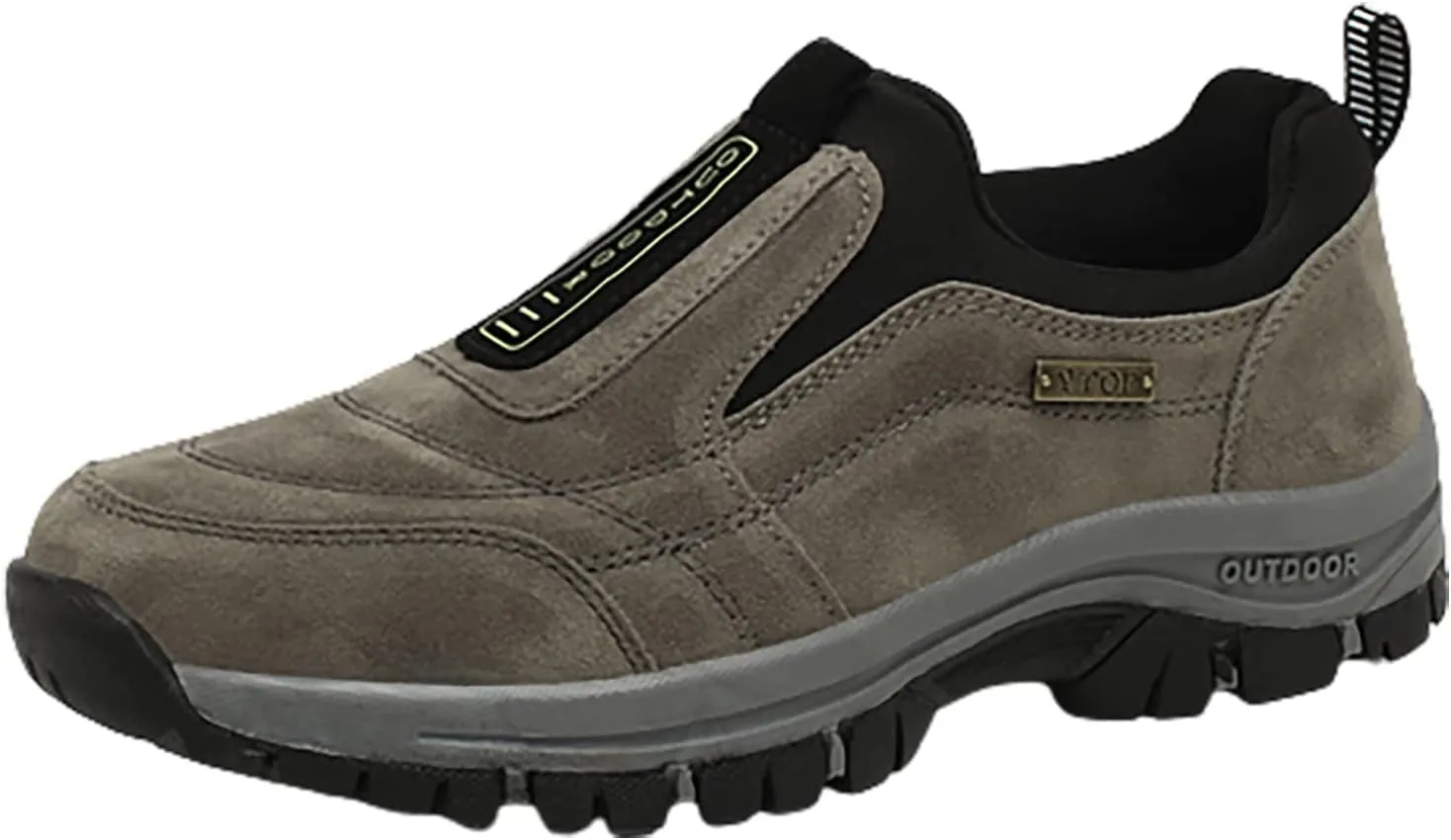 Athletic Fashion Sneakers for Men Outdoor Athletic Slip-On Hiking Shoe Comfortable & Light-Weight Stretch Shoes
