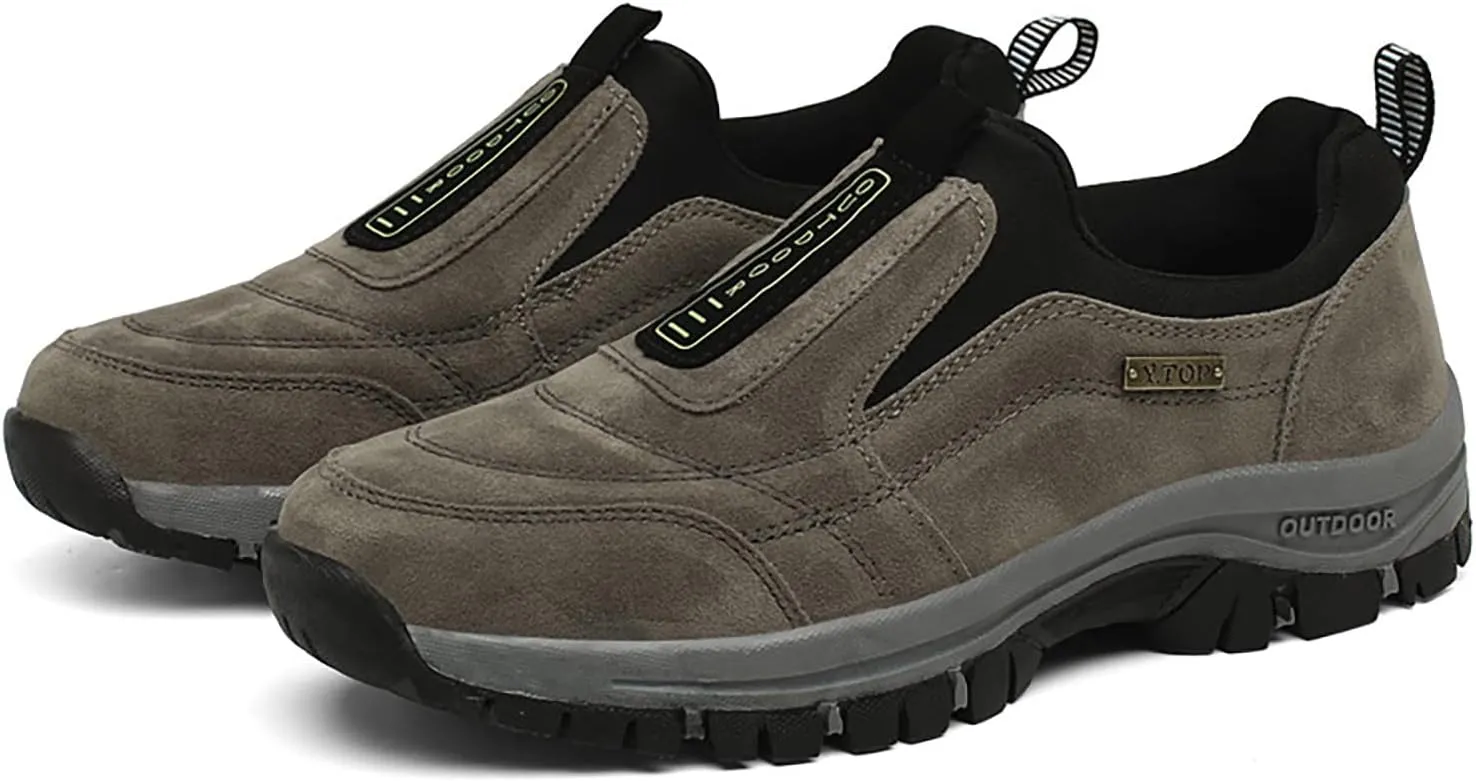 Athletic Fashion Sneakers for Men Outdoor Athletic Slip-On Hiking Shoe Comfortable & Light-Weight Stretch Shoes