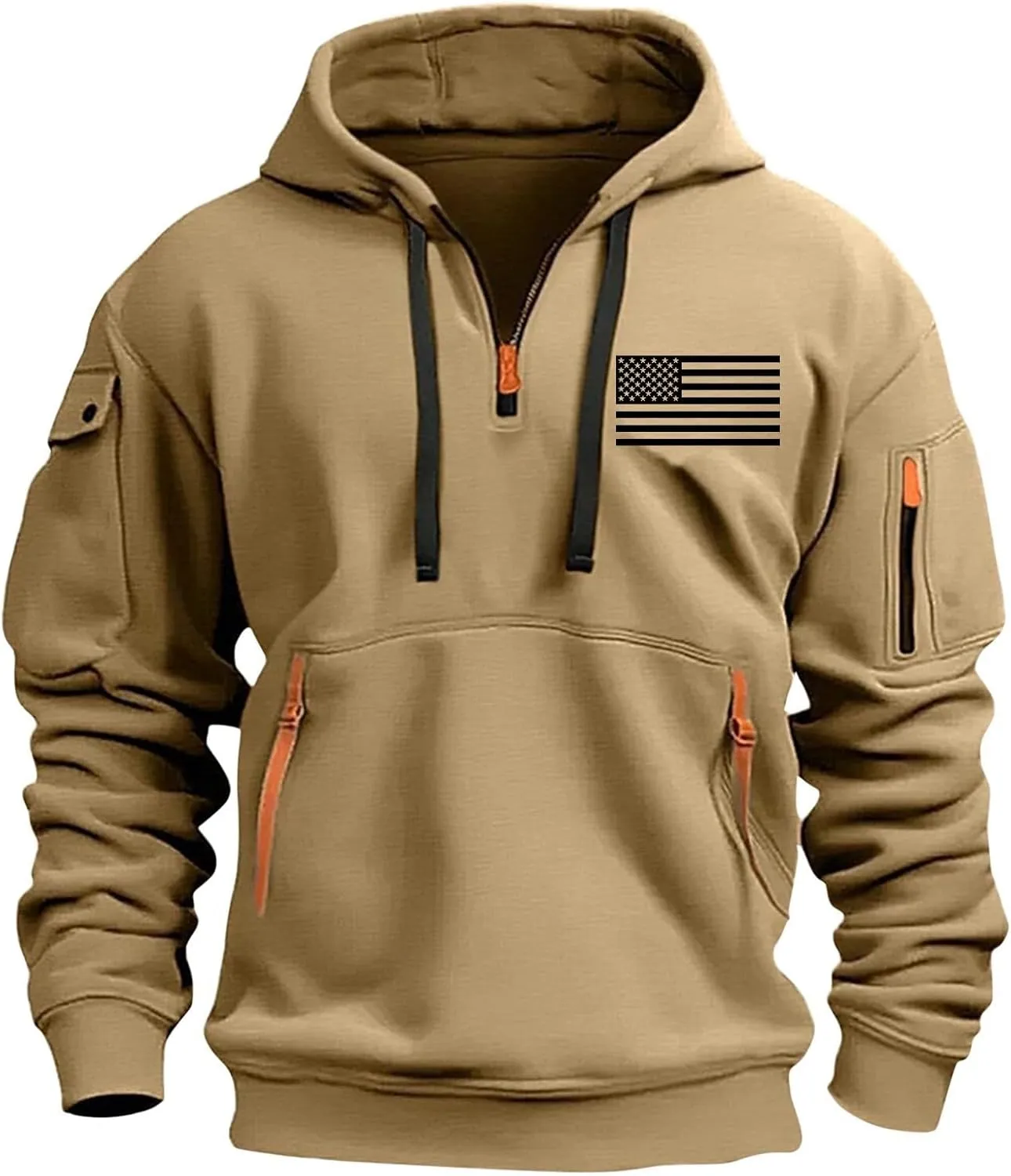 Aztec Hoodie Men Oversized Long Sleeve Tactical Hoodies: Ugly Sweater Vintage Graphic Aztec Sweater Sweatshirts