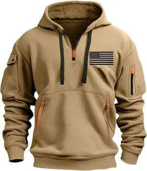 Aztec Hoodie Men Oversized Long Sleeve Tactical Hoodies: Ugly Sweater Vintage Graphic Aztec Sweater Sweatshirts