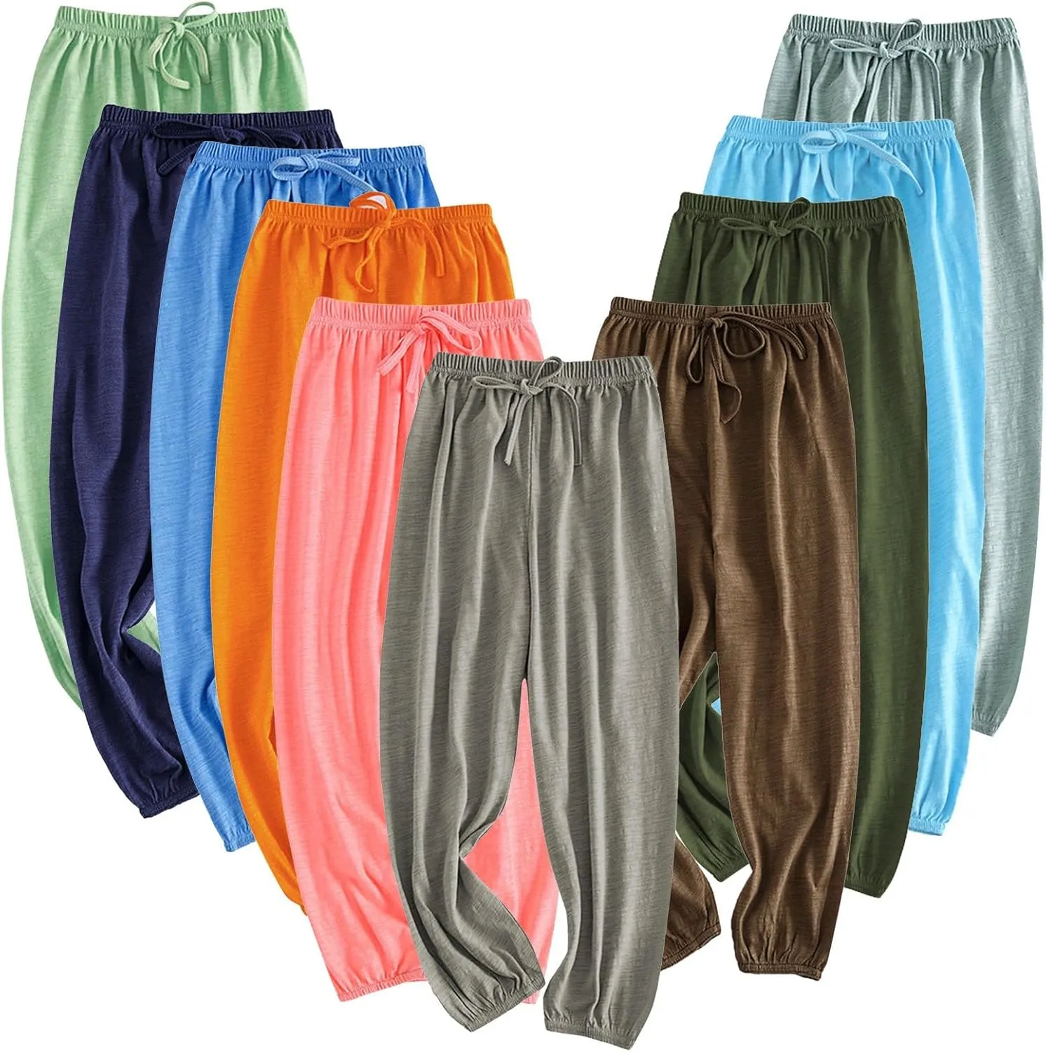 Baby Long Bloomers Toddler Boys Girls Elastic Basic Casual Joggers Soft Cotton Baggy Harem Pants Sweatpants Joggers