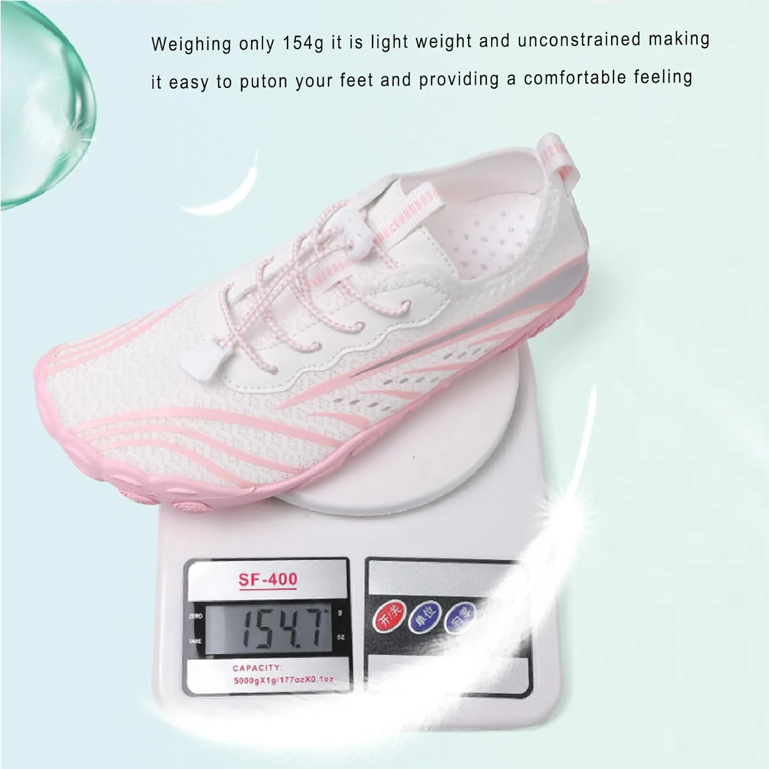 Barefoot Shoes for Women, Zero Drop Minimalist Footwear, Wide Toe Box, Lightweight and Breathable Suitable for Trail Running, Yoga, Gym and Walking