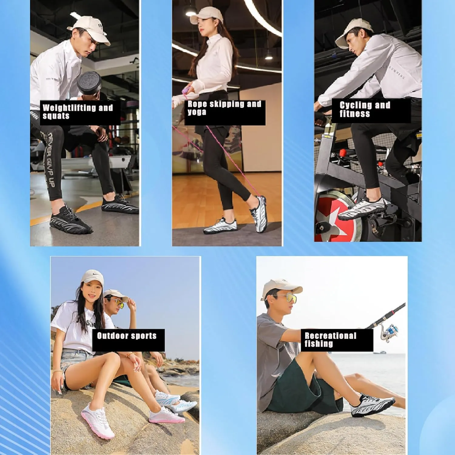 Barefoot Shoes for Women, Zero Drop Minimalist Footwear, Wide Toe Box, Lightweight and Breathable Suitable for Trail Running, Yoga, Gym and Walking