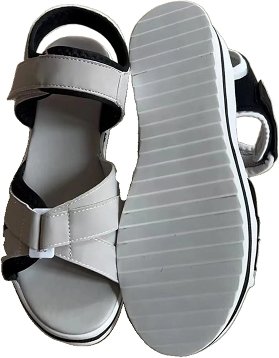 BBPM Orthopedic Wedge Open Toe Ankle Strap Platform Sandals Women Fashion Sandals Beach Sandals Dress Shoes Comfortable Outdoor Shoes,Black,EU37/US6