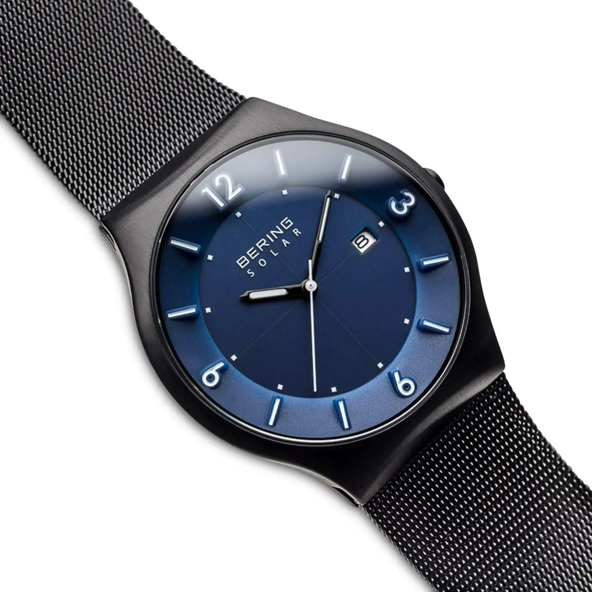 BERING Men's Watch Solar Movement - Solar Collection with Stainless Steel and Sapphire Glass 14440-XXX Wristwatches