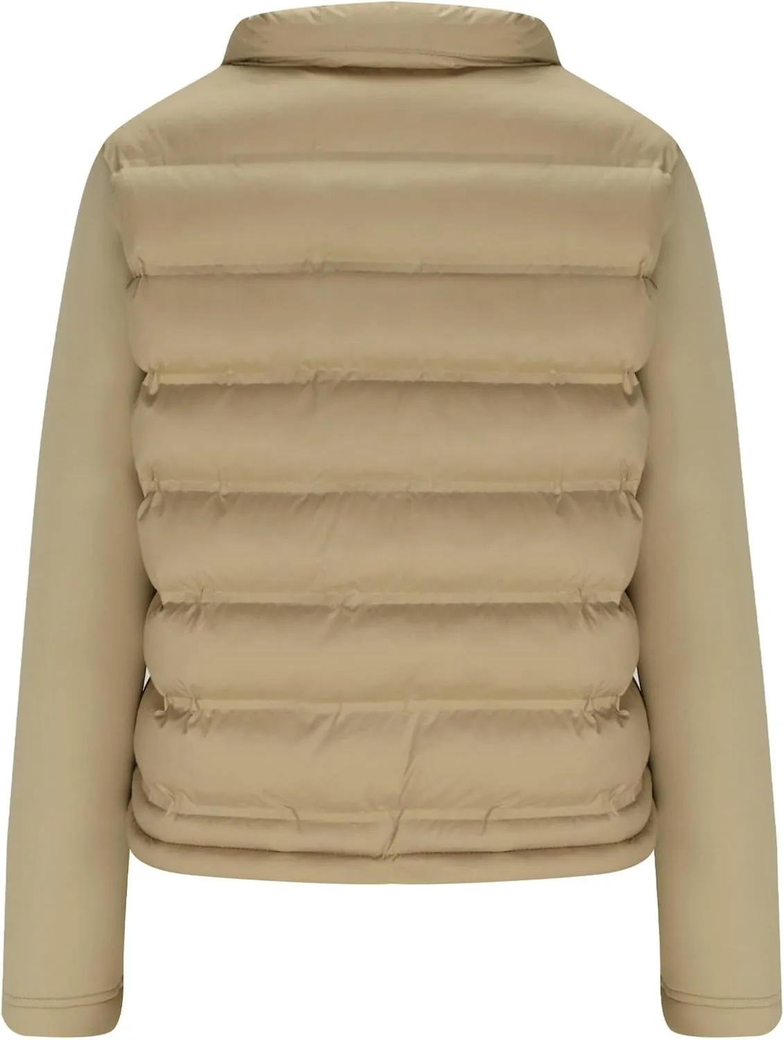 Borniu Womens Winter Cropped Puffer Jacket Coat Splice Short Warm Quilted Jacket Lightweight Down Coats with Pockets