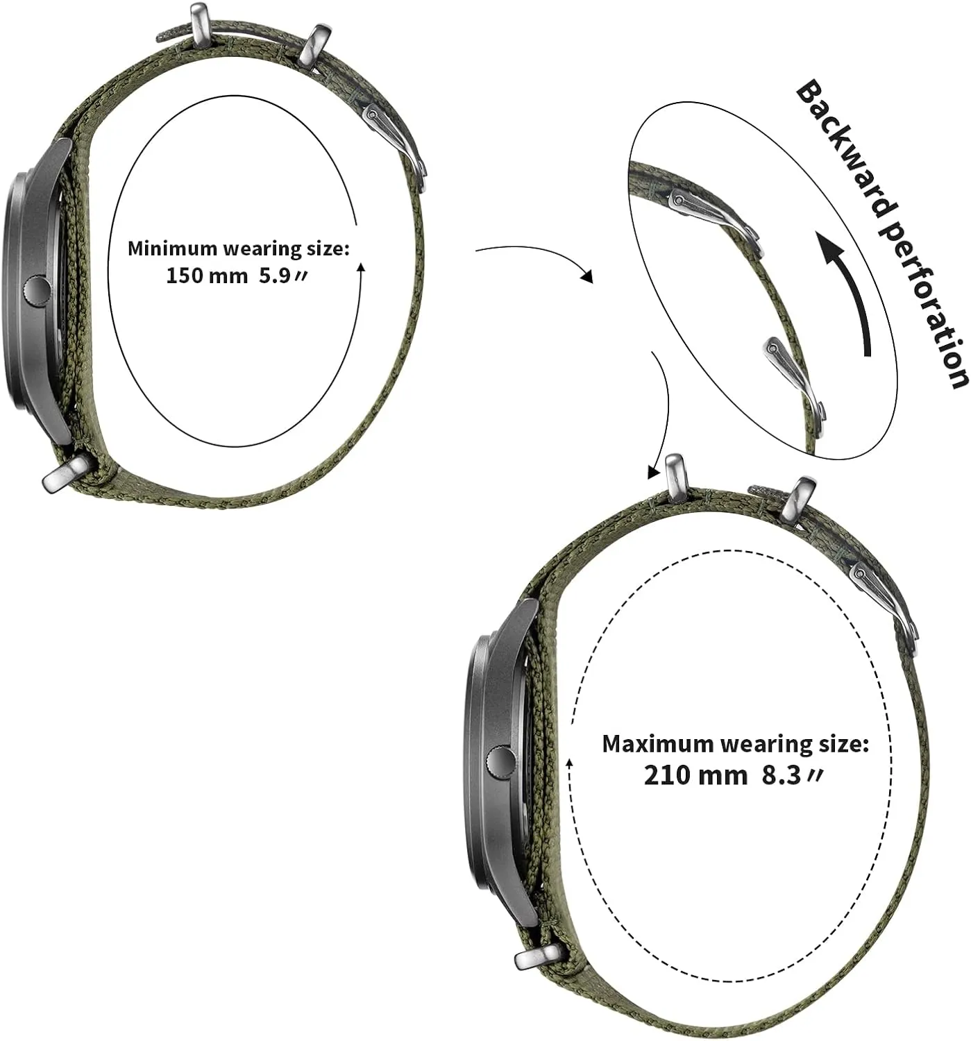 BOSHIYA Men's Military Tactical Field Watches Outdoor Sports/Work Watch Waterproof Analogue Quartz Watches Minimalist Lightweight Nylon Watch - Imported Japanese Movement/40mm Waterproof/Date Display