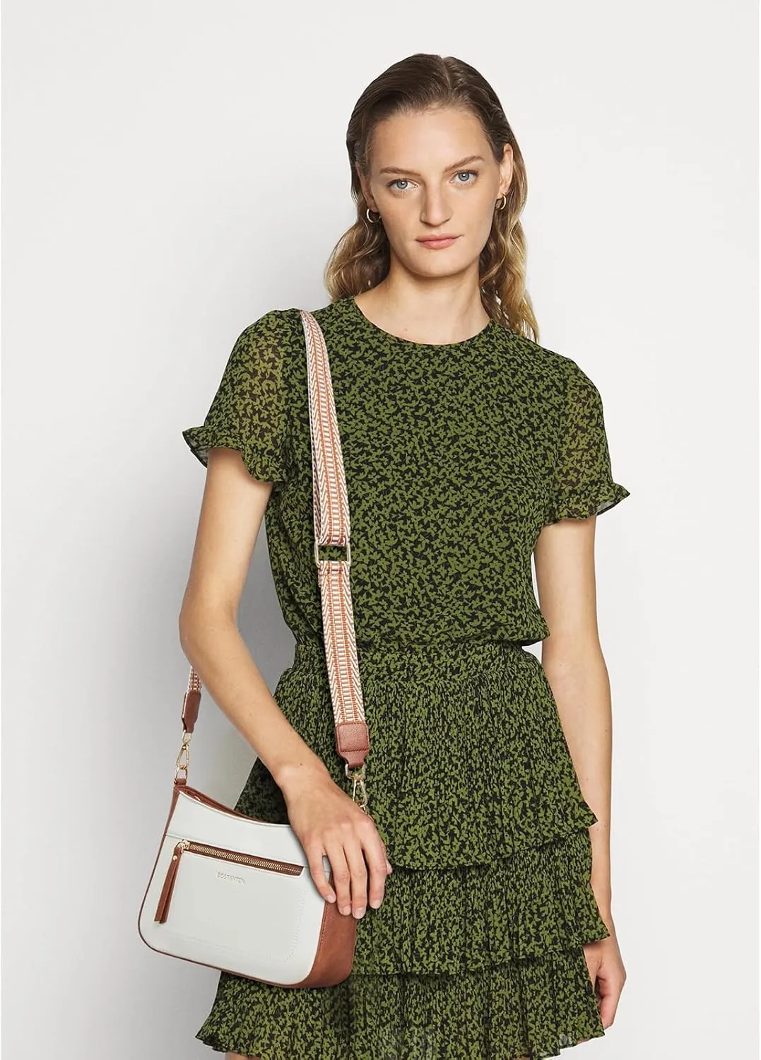 BOSTANTEN Crossbody Bags for Women Vegan Leather Hobo Purses Shoulder Handbags with Detachable Guitar Strap