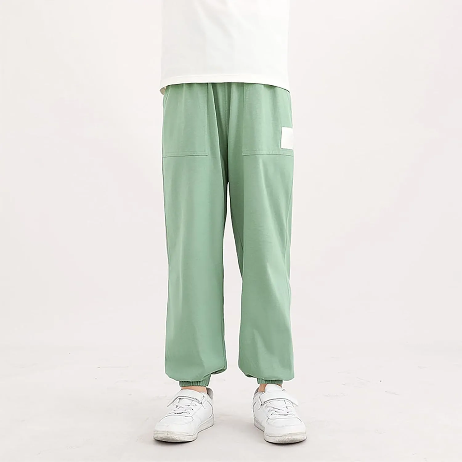 Boys Girls Sweatpants Baggy Cargo Pants Toddler Kids Pull-On Jogger Pants Boys Slacks Long Harem Pants Boy Joggers