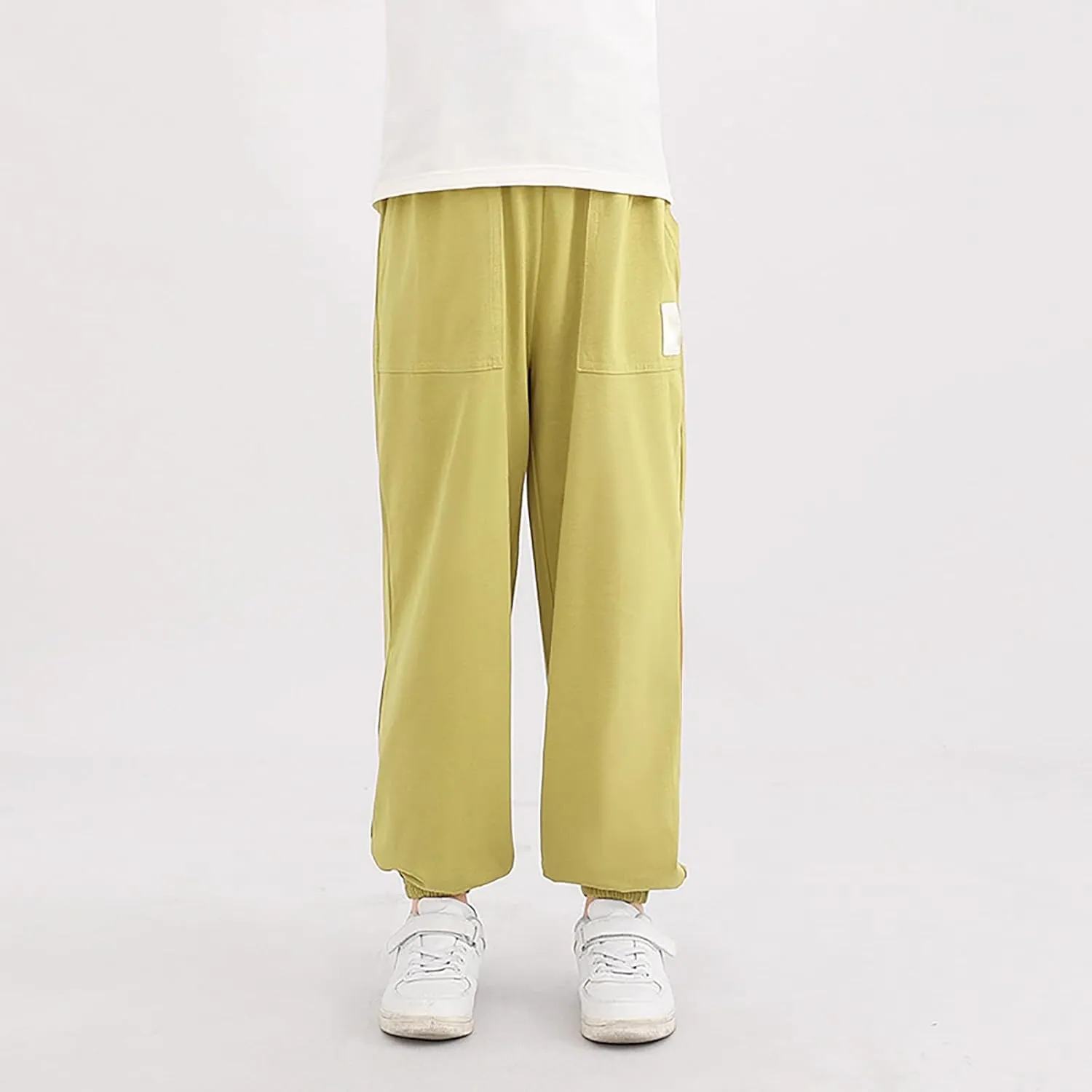 Boys Girls Sweatpants Baggy Cargo Pants Toddler Kids Pull-On Jogger Pants Boys Slacks Long Harem Pants Boy Joggers