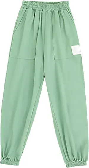 Boys Girls Sweatpants Baggy Cargo Pants Toddler Kids Pull-On Jogger Pants Boys Slacks Long Harem Pants Boy Joggers