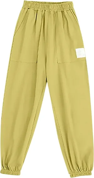 Boys Girls Sweatpants Baggy Cargo Pants Toddler Kids Pull-On Jogger Pants Boys Slacks Long Harem Pants Boy Joggers