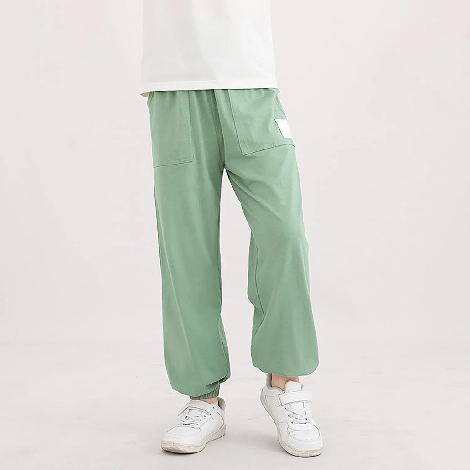 Boys Girls Sweatpants Baggy Cargo Pants Toddler Kids Pull-On Jogger Pants Boys Slacks Long Harem Pants Boy Joggers