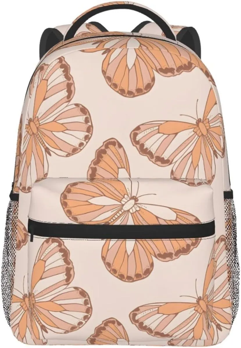 Butterfly Travel Laptop Backpack for Women Lightweight College Backpack Adjustable Fits 15.6 Inch Laptop Bag Waterproof for Gym, Men