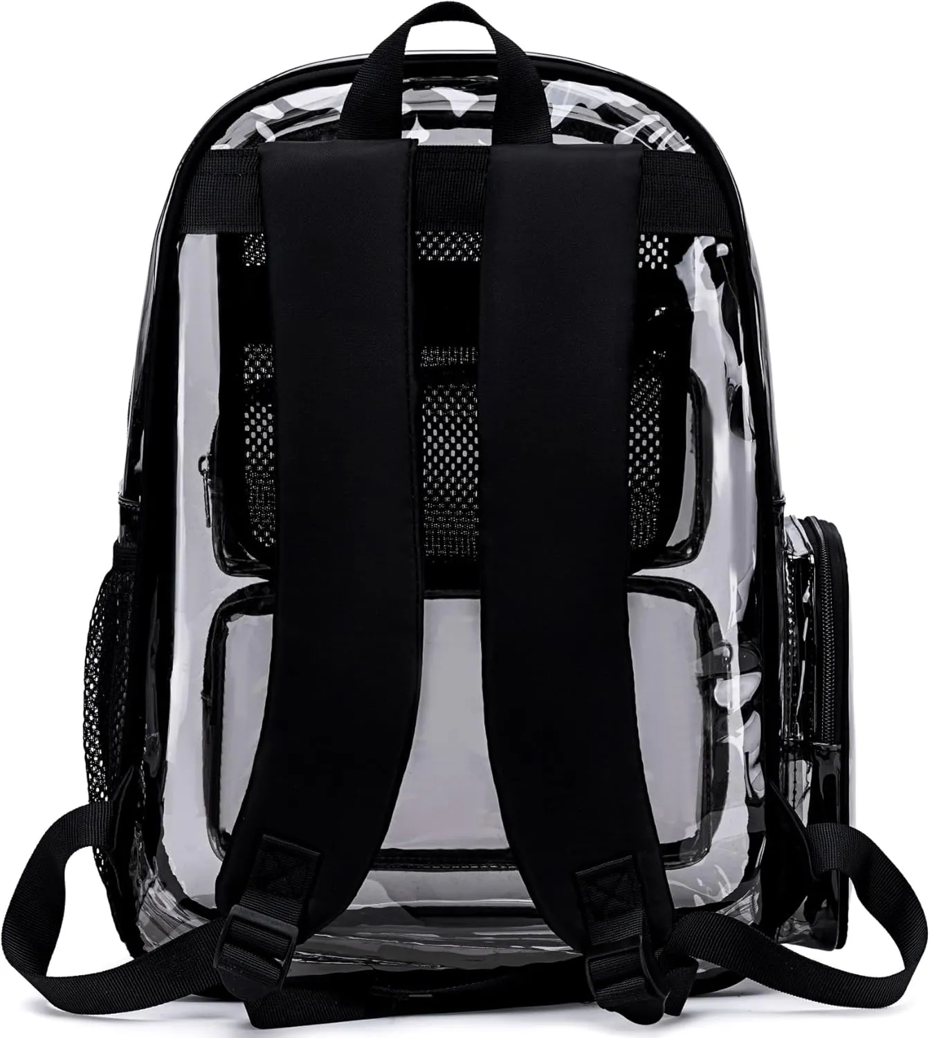 CAMTOP Clear Backpack Heavy Duty Transparent Bag See Through BookBag for Student School Work Festival Sport Travel
