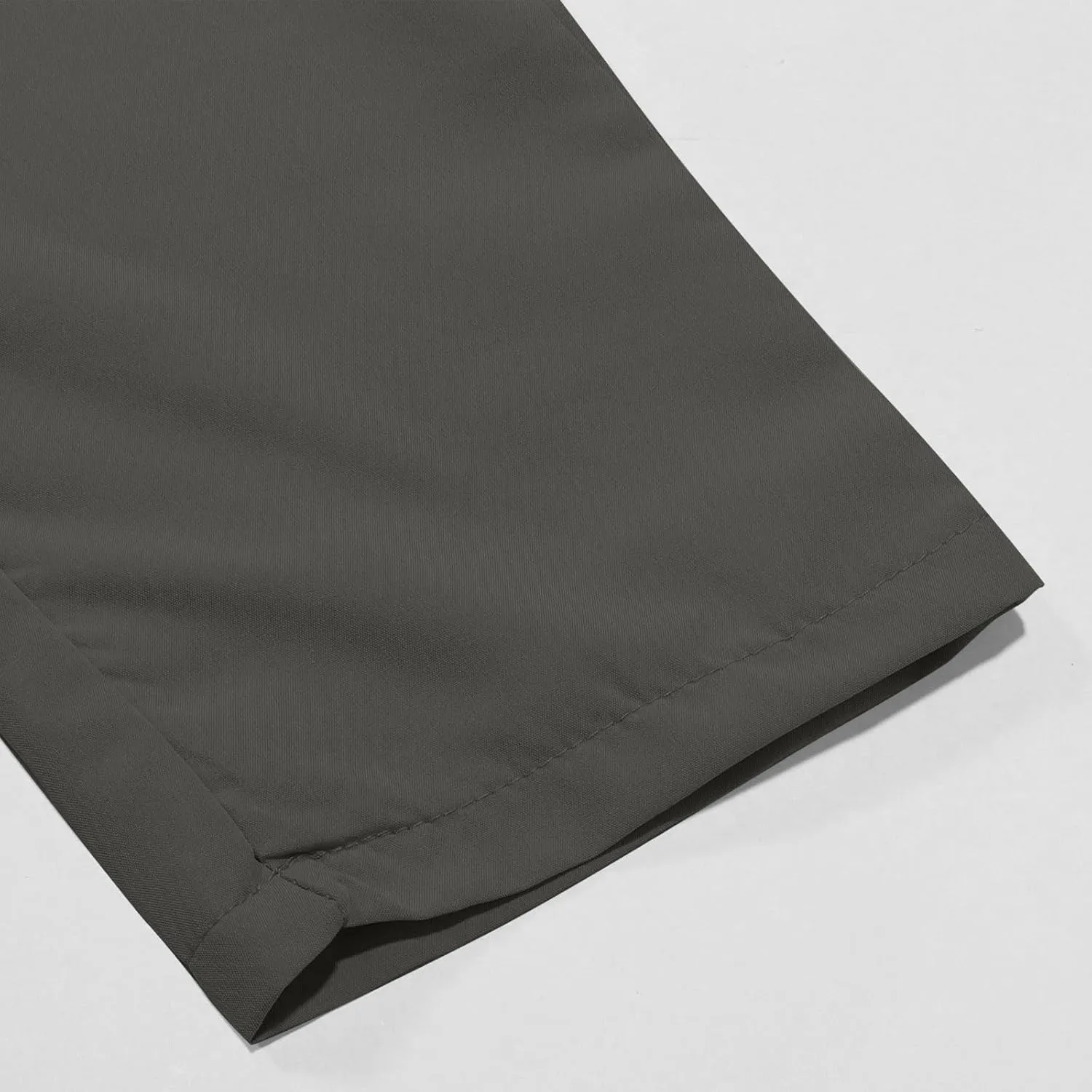 Cargo Pants for Men Casual Lightweight Elastic Waist Drawstring Trousers Work Multi Pockets Twill Joggers with Zipper