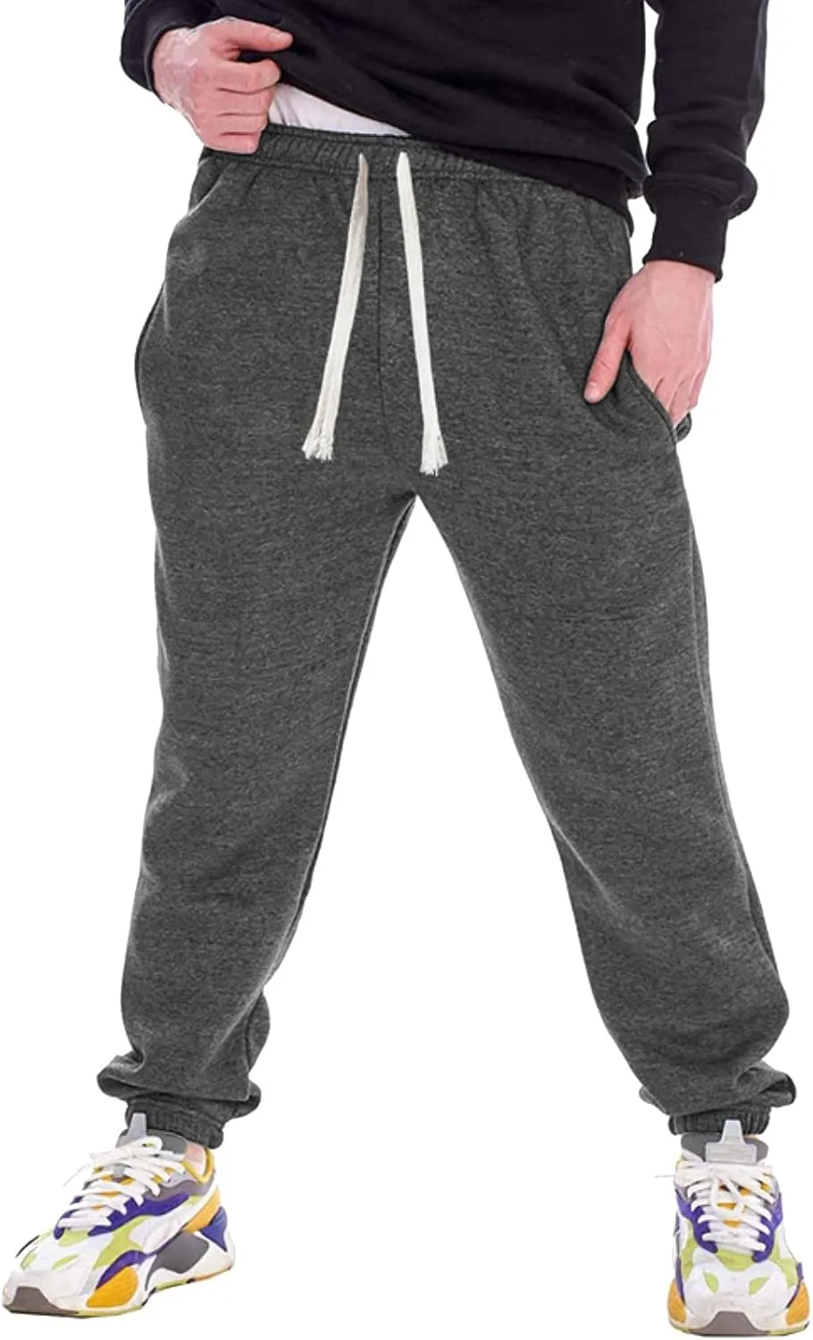 Cargo Sweatpants for Men Mens Lounge Pants Athletic Cargo Pants for Men Casual Work Trousers Tactical Pants Rip-Stop