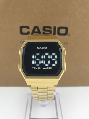 CASIO Vintage Touch Screen LED Watch - Gold