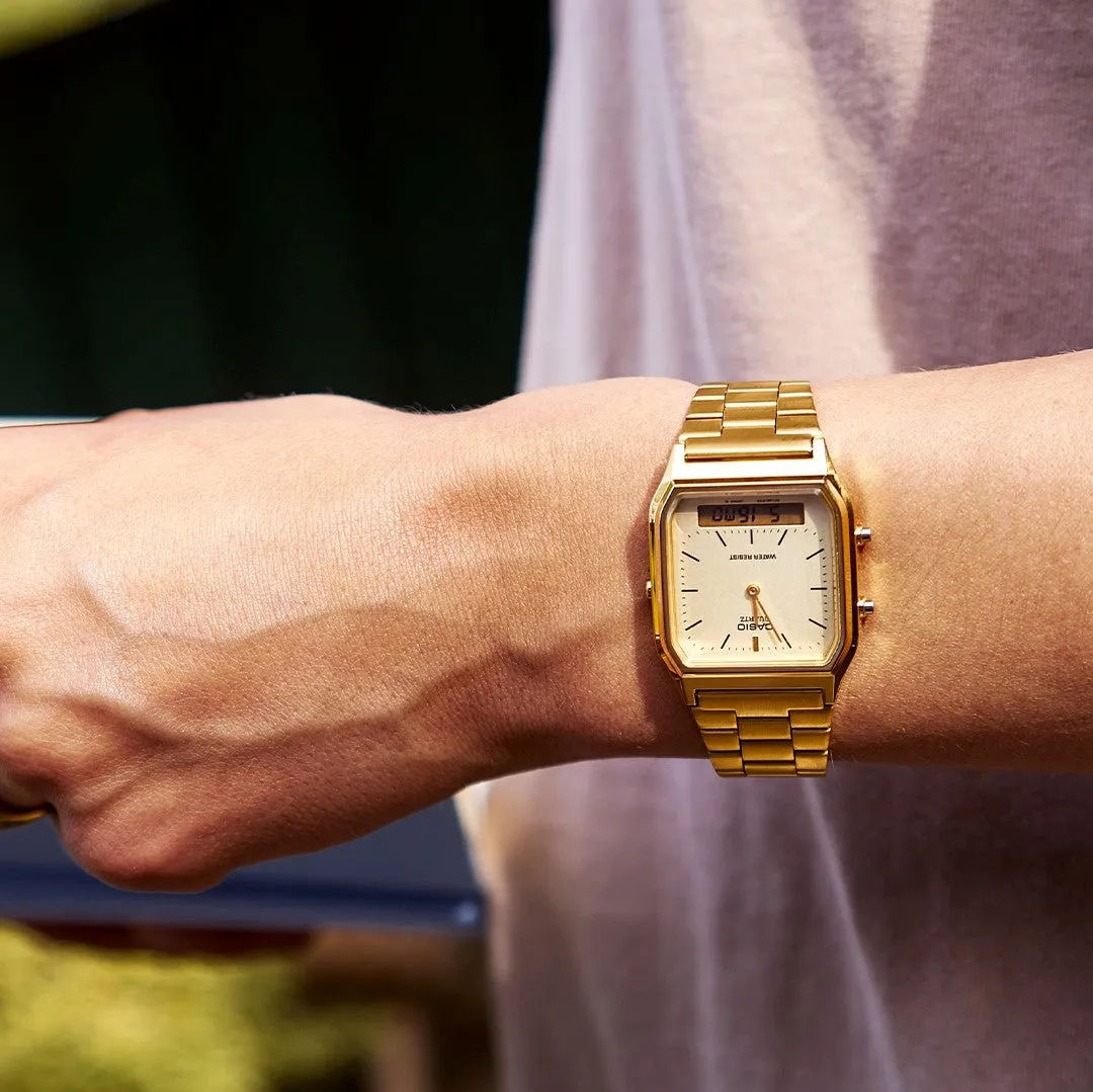 Casio Vintage Unisex Gold Watch AQ-230GA-9DMQYES