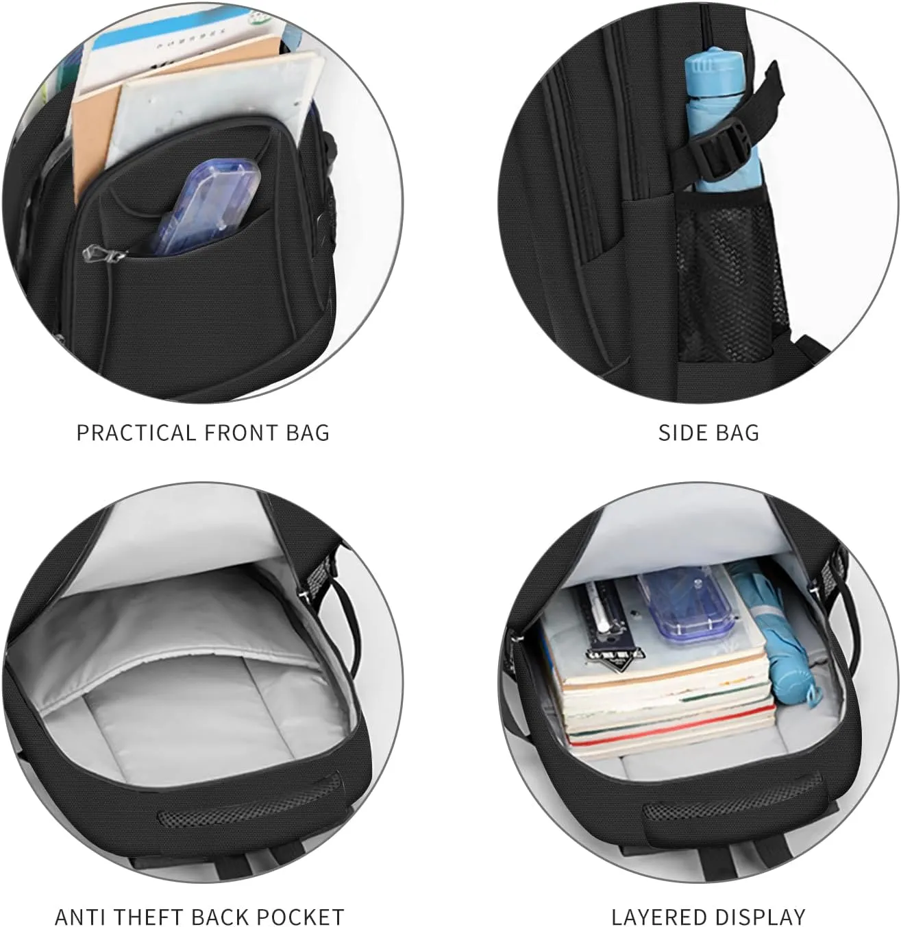 Casual Lightweight Backpacks for Boys & Girls, School Bookbags, 15 "Laptop Backpack, Travel Bag