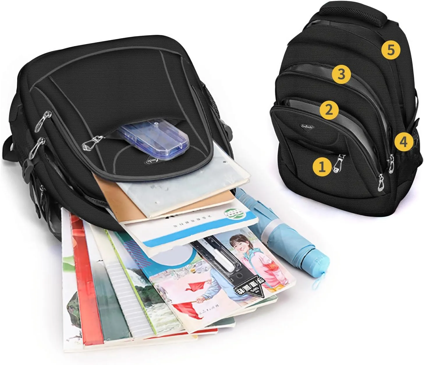 Casual Lightweight Backpacks for Boys & Girls, School Bookbags, 15 "Laptop Backpack, Travel Bag