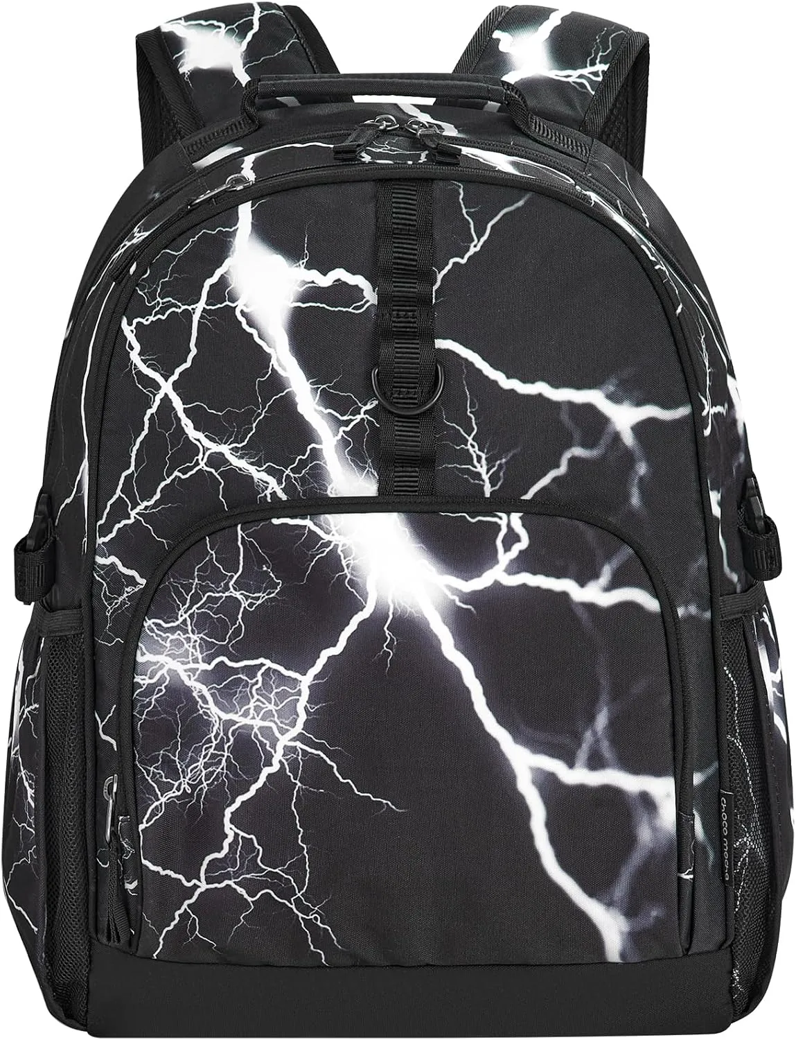Choco Mocha Lightning Backpack for Boys, Kindergarten Backpacks for Boys Backpack Ages 6-8, Boy Elementary School Bookbag 17 Inch, Black