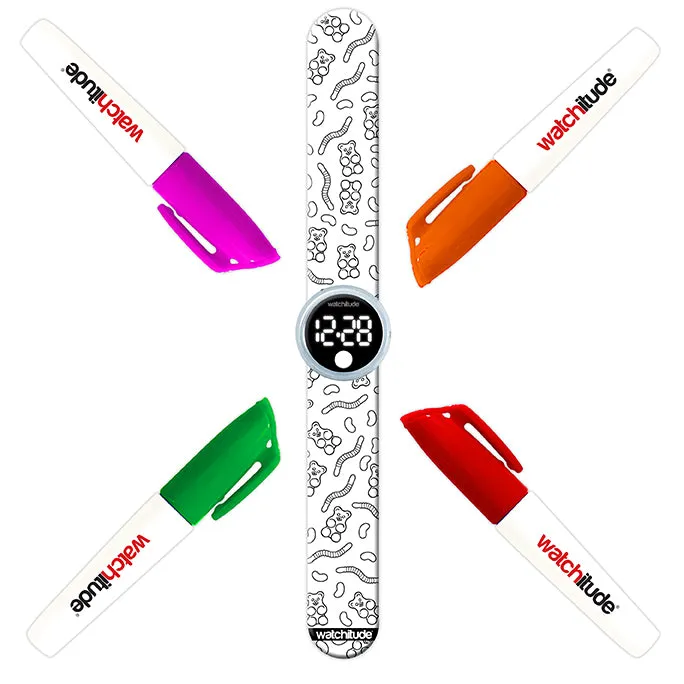 color me digital slap watch