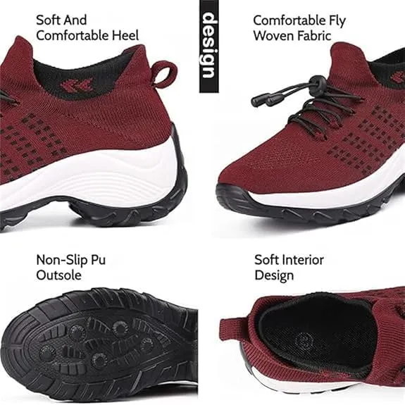 Comfort Wear Orthowear Shoes for Women, Comfortwear Orthopedic Sneakers, Arch Support Slip-On Breathable Walking Shoes