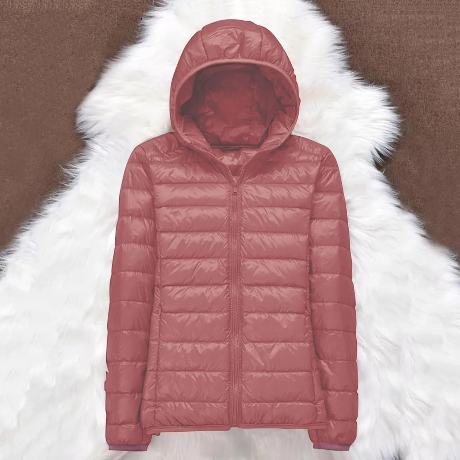 cooki Puffer Jacket Womens Winter Coats for Women Slim Fit Lightweight Packable Down Jacket Warm Quilted Puffer Outerwear