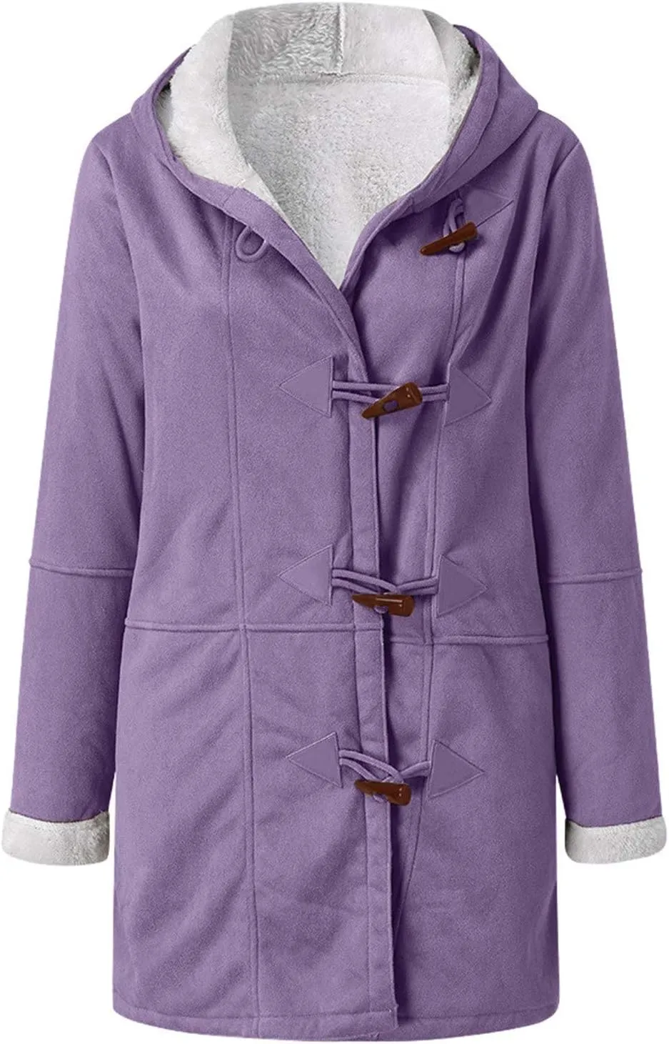 cooki Womens Coats Winter Fleece Lined Coats Sherpa Jackets Fuzzy Fleece Coats Oversized Long Thicken Vintage Warm Outerwear