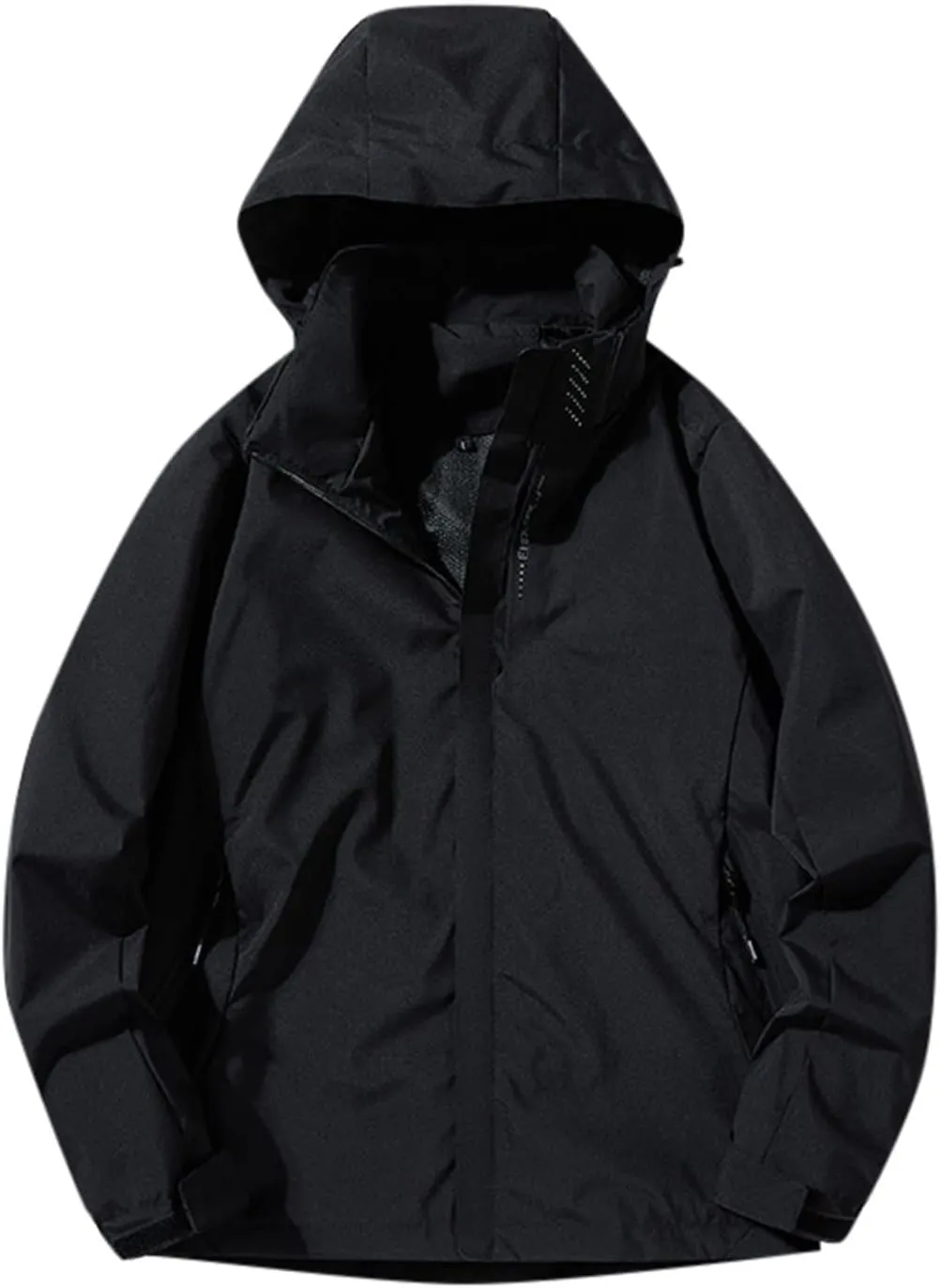 cooki Womens Winter Coats Women's Waterproof Raincoat Outdoor Hooded Rain Jacket Lightweight Zip Up Fall Windbreaker Jackets