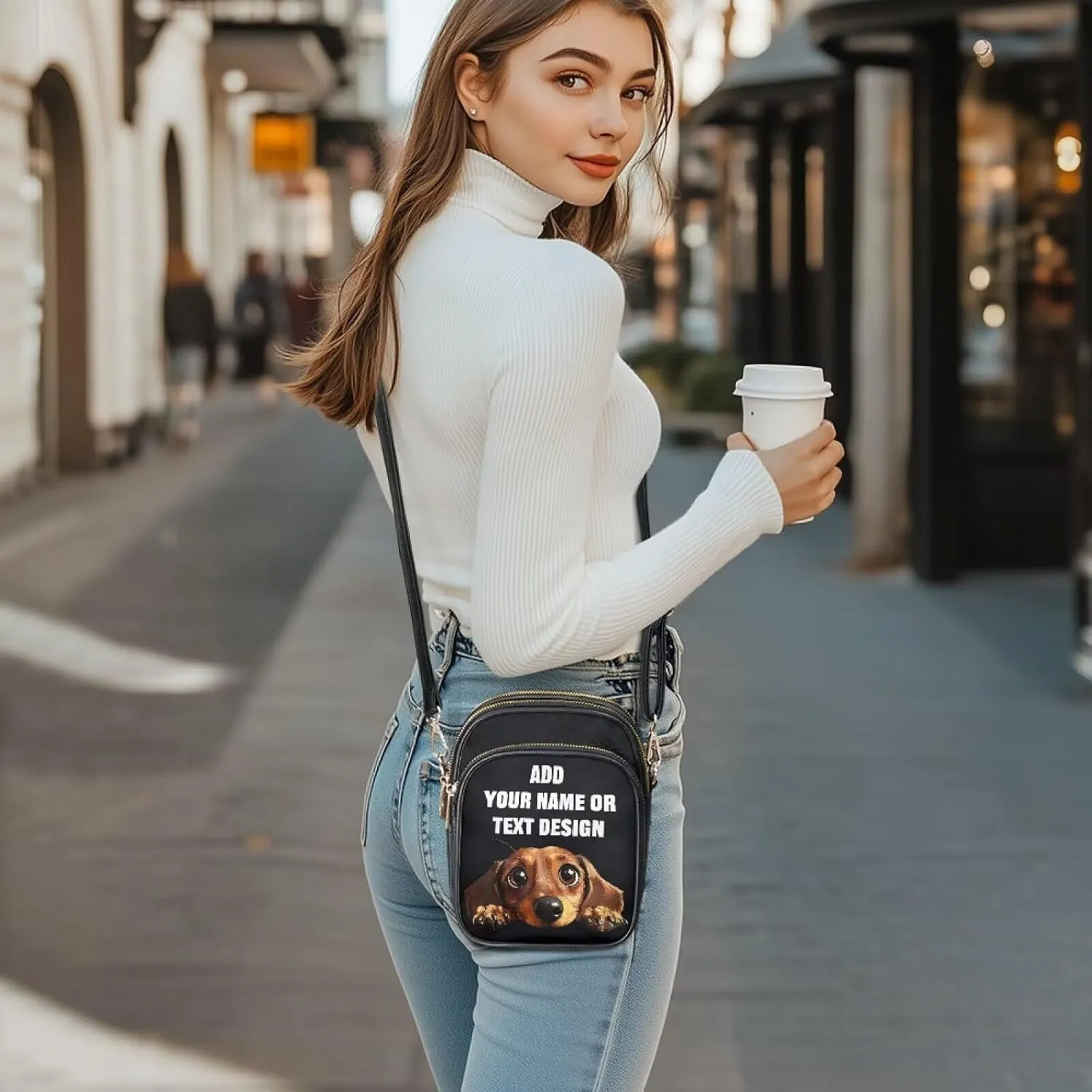 Custom Womens Crossbody Bag Small Crossbody Wallet Phone Bag Women Mini Purse Cell Phone Shoulder Bag