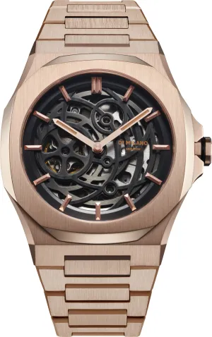 D1M Watch Skeleton Rose Gold