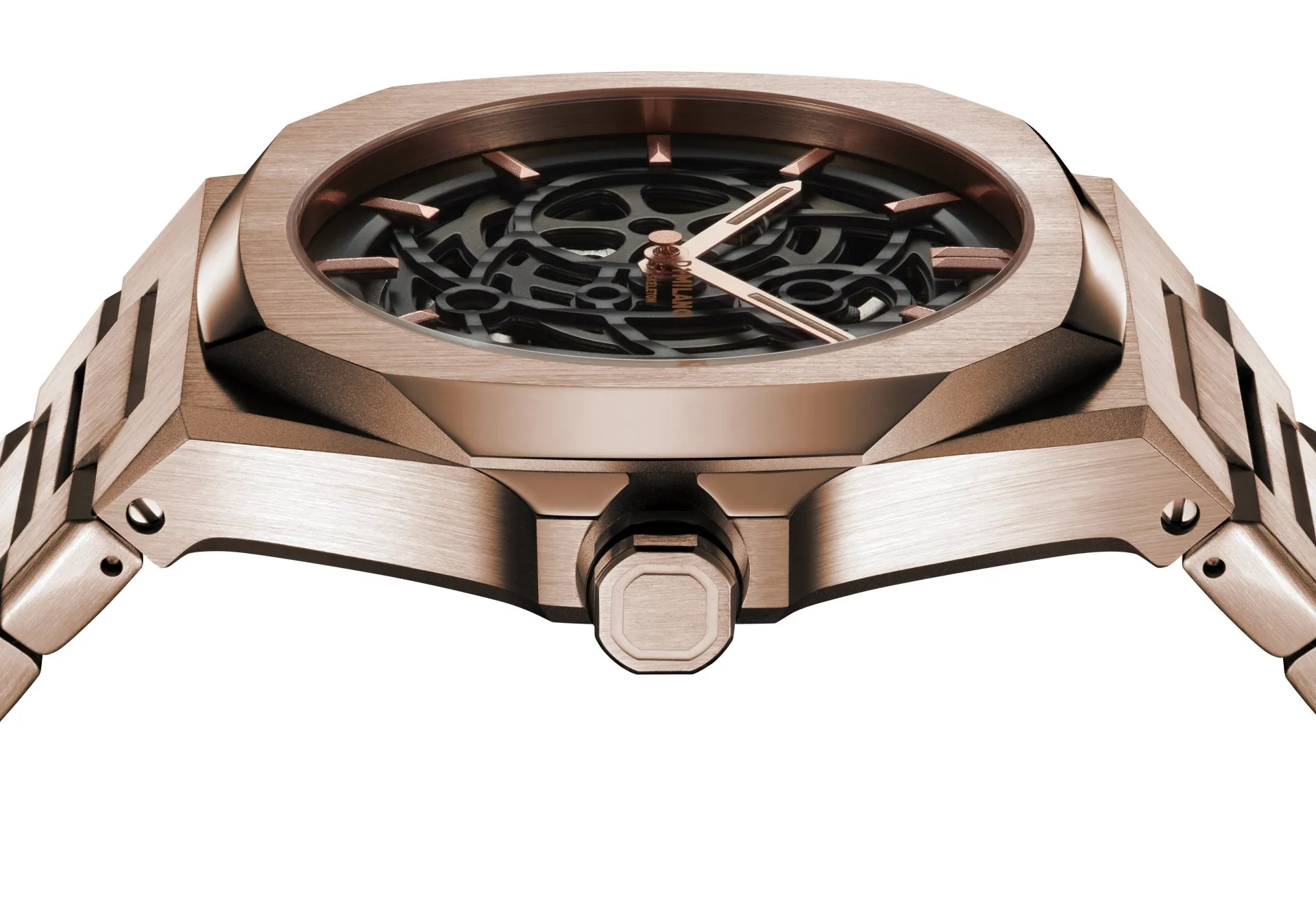 D1M Watch Skeleton Rose Gold