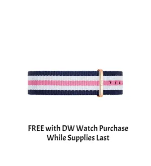 DANIEL WELLINGTON WATCH BAND NATO STRAP Southampton 18MM