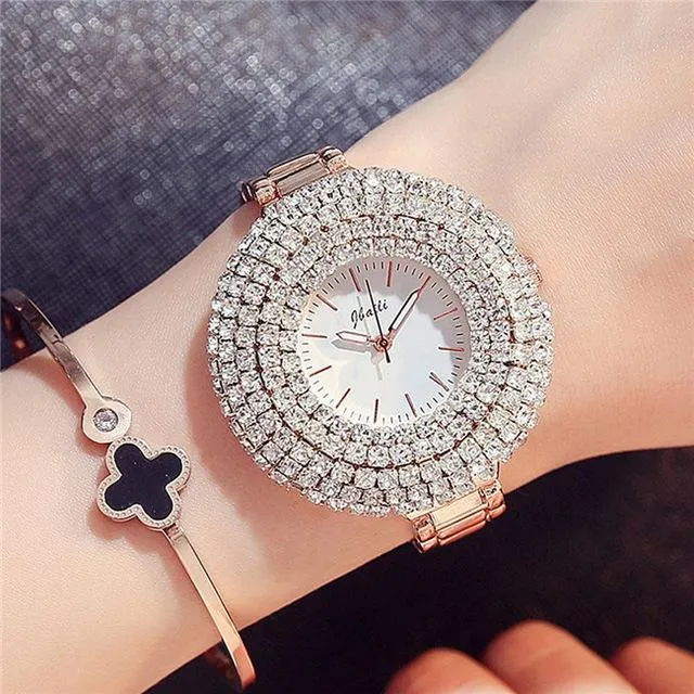 Designer Shiny Crystal  Belt Ladies Watch