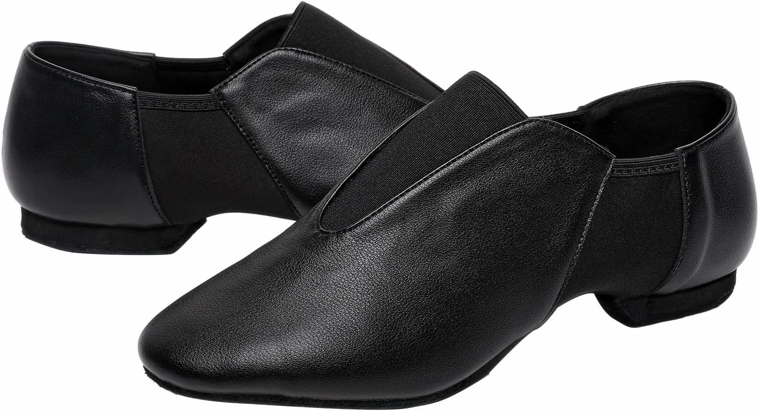 Elastic Leather Jazz Shoes for Women and Men's Dance Shoes