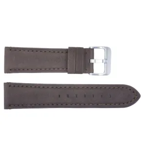 Euro Collection Genuine Italian Brown Waterproof Leather Watch Strap