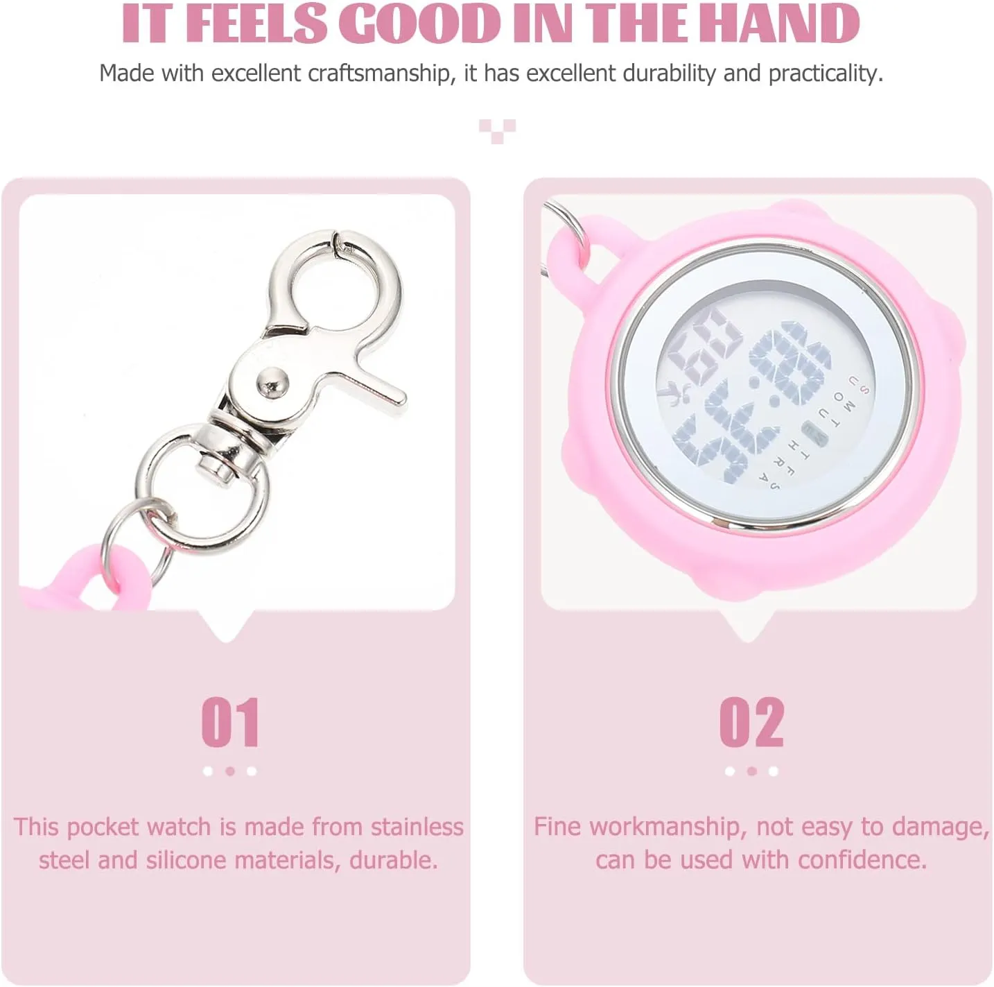 Gatuida Nurse Watch Digital Watch Gifts for Nurse Fob Watch Pocket Watch Student Gifts