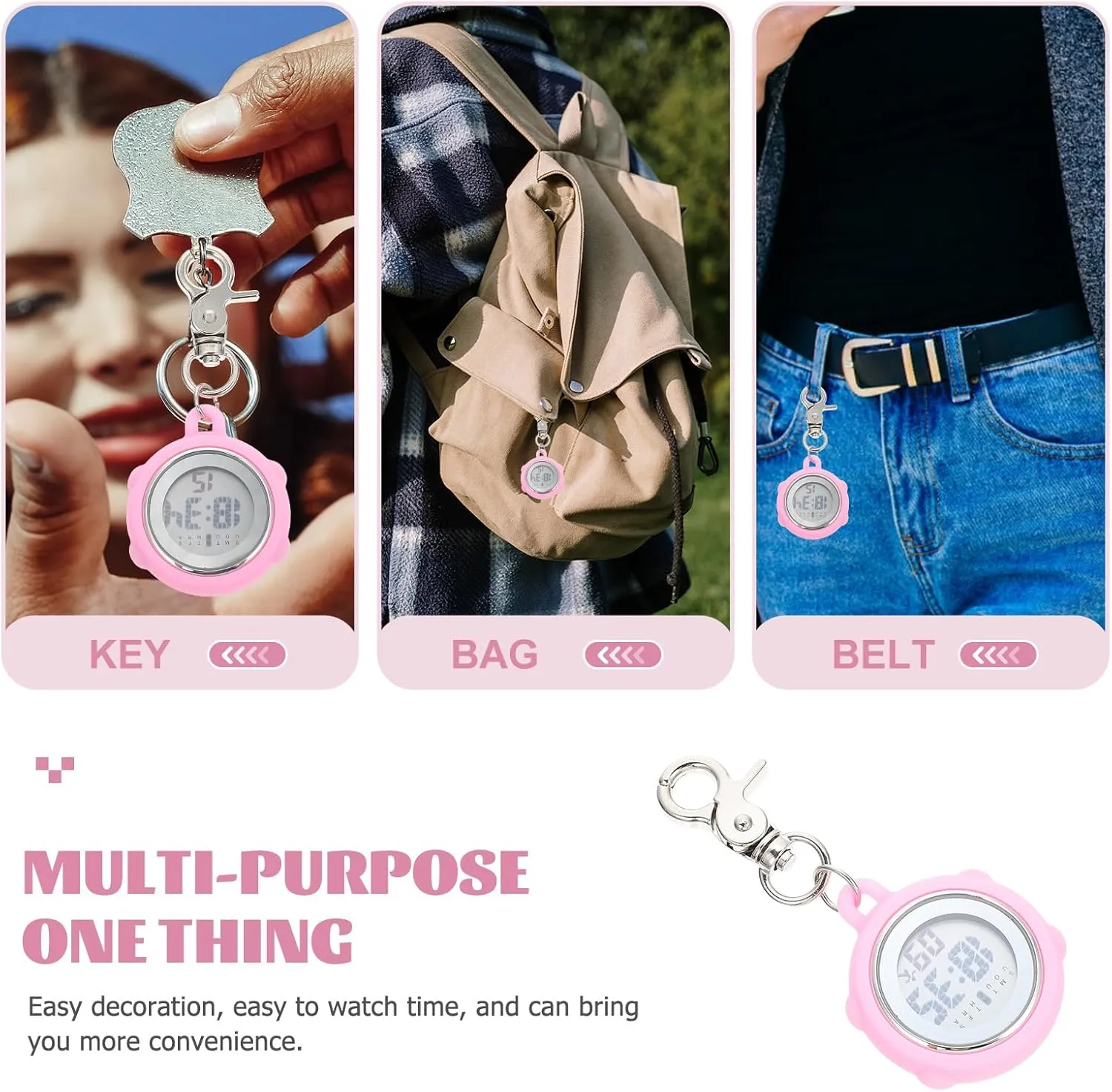 Gatuida Nurse Watch Digital Watch Gifts for Nurse Fob Watch Pocket Watch Student Gifts