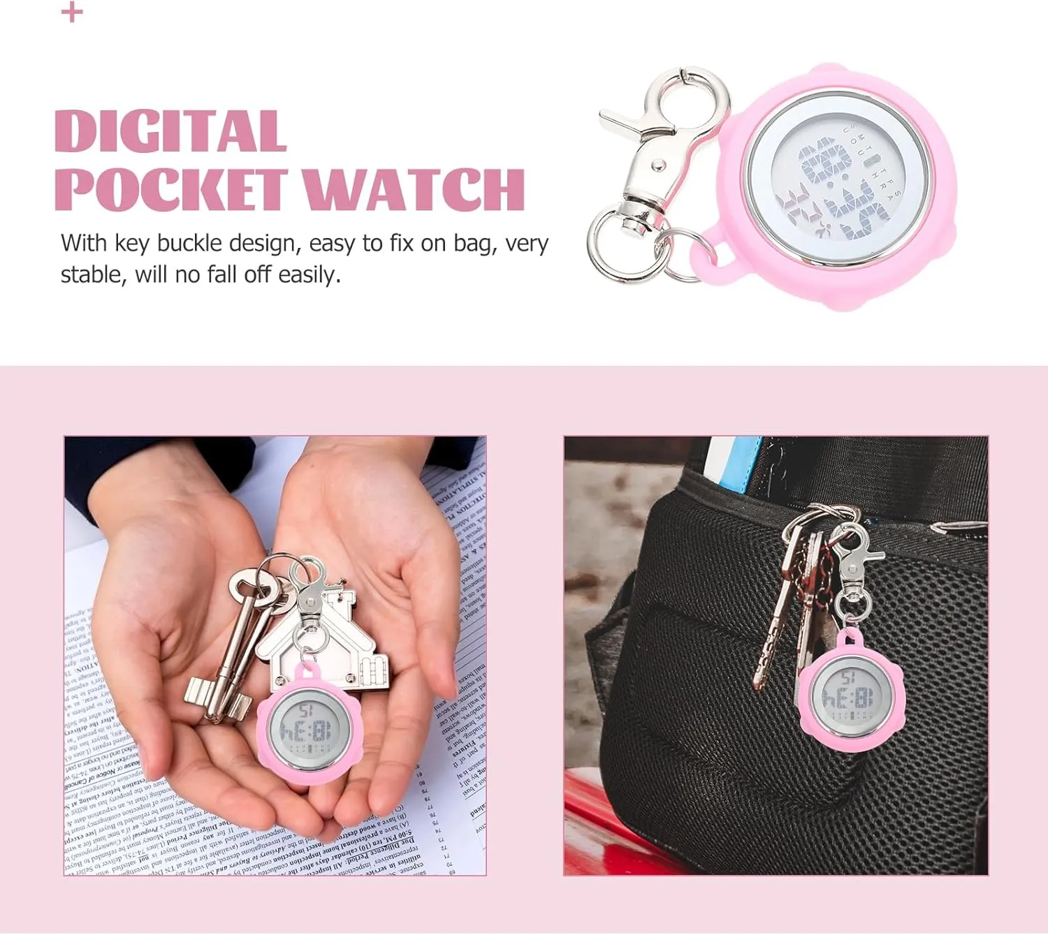 Gatuida Nurse Watch Digital Watch Gifts for Nurse Fob Watch Pocket Watch Student Gifts