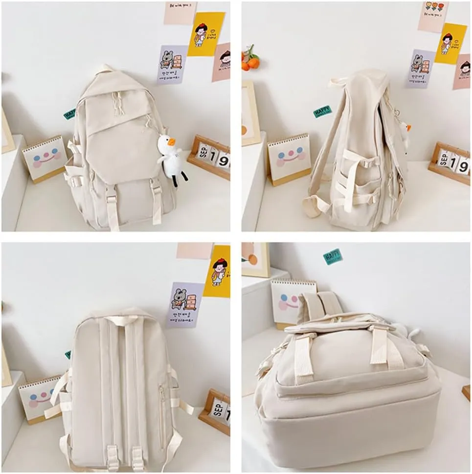 Genshin Impact Backpack Hutao Backpack Cute 3D Printed Daypack Laptop 17" Large Capacity Travel Black BackPack With Gift